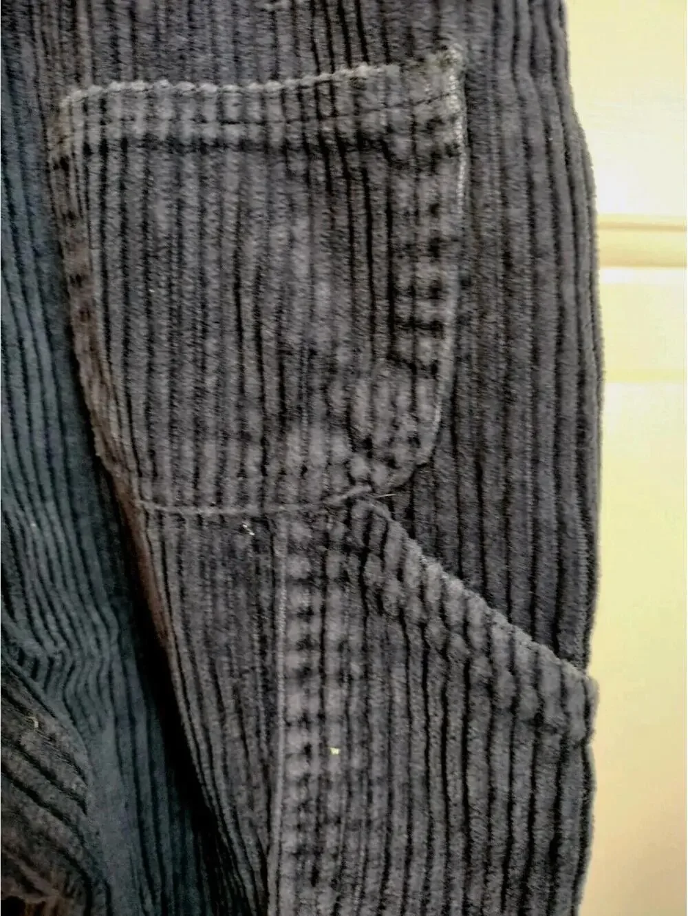 VTG Carter's Rugged Outdoor Wear Corduroy Overalls‎ 2T Navy Blue Train Workwear